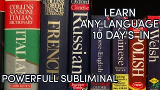 Learn Any Country Language Quickly//Powerfull #subliminal Affirmations//Fast Results//#motivation