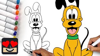 How To Draw Pluto | Walt Disney