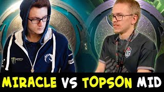 MIRACLE vs TOPSON new signature heroes — TI7 winner vs TI8 winner