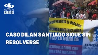 Padres de menores abusados y asesinados marchan en Bogotá: "Justicia para Dilan Santiago"