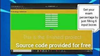 How to make a percentage calculator in Html,Css and Javascript [source code provided for free]