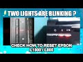 Lampu Epson L1800 dan L805 kedua lampunya berkedip merah. Saatnya mengatur ulang penghitung bantalan tinta bekas