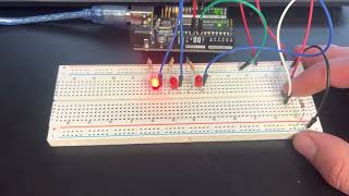 Arduino Binary Count (LEDs and Push Button)
