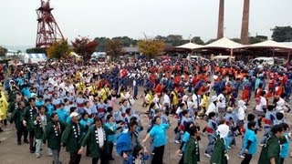 炭坑節まつり総踊りに過去最大の６千人　福岡・田川