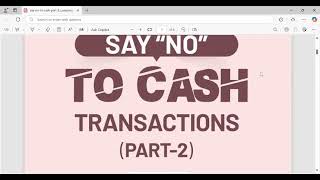 Restrictions on Cash Transaction 2025| Penalties on Cash Transaction | Cash Transactions Penalties