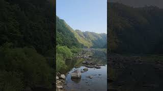 낙동강 상류 이나리 강변.  Landscape along the Inari River upstream of the Nakdonggang River on June 29, 2024