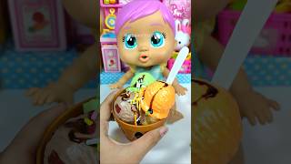 Satisfying with Unboxing \u0026 Review Cute Doll Pink Ice Cream Toys Video | ASMR Videos no music