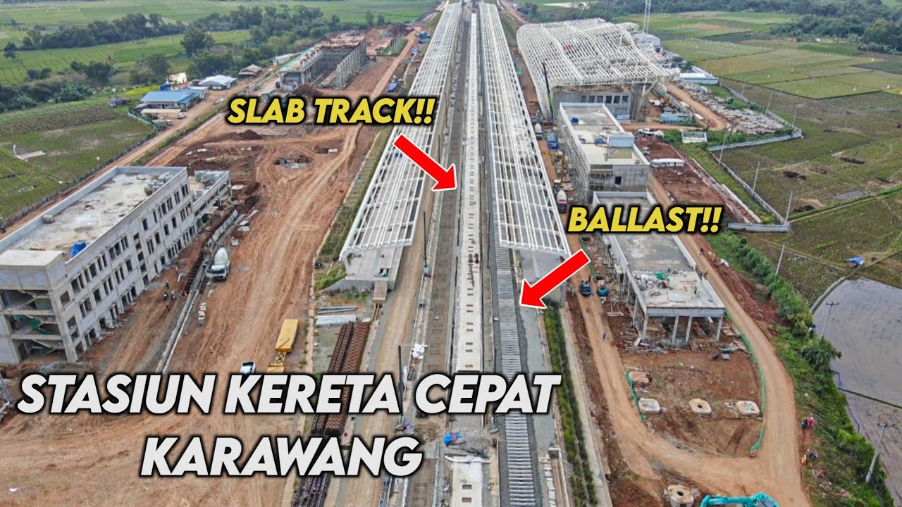 KEREN ‼️ Perkembangan Terkini Stasiun Kereta Cepat Karawang !! - YouTube