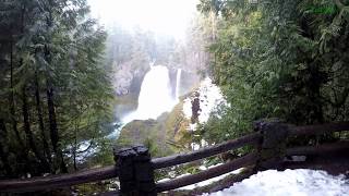 Virtual Hike: Snow, Forest, River - Koosah Falls to Sahalie Falls