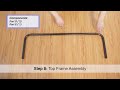 simple houseware industrial style garment rack assembly