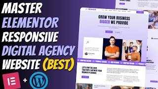 Master ELEMENTOR : Create a Modern Responsive DIGITAL AGENCY Website | WordPress Tutorial 2026