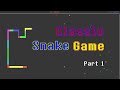 Classic Snake Game - Part 1 (Beginner Python Tutorial on Linux)