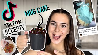 ZKOUŠÍM VIRÁLNÍ TIKTOK RECEPTY!! 😋| Cloud bread, mug cake, french toast...