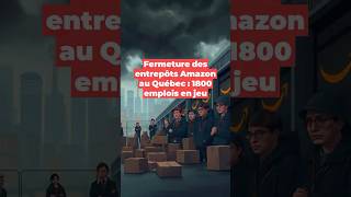 Fermeture des entrepôts Amazon au Québec  1800 emplois en jeu #canada #amazon #trend #shorts