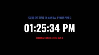 🔴 LIVE | Clock / Local time in manila philippines / what time is it now