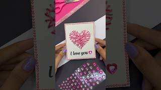 DIY Cute Valentines Card Idea 💖😍 #shorts #diy #craft #artist #giftideas #creative #tutorial #gift