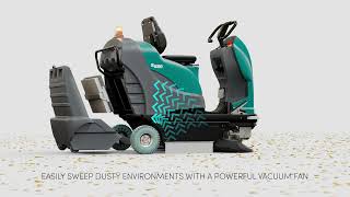 S680 Compact Battery Ride-On Sweeper