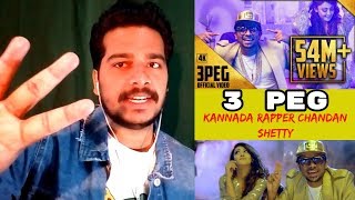 3 PEG - Kannada Rapper Chandan Shetty Song #REACTION Video | Oye Pk | Aindrita Ray | ft.Vijeth (4K)