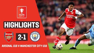 Lewis-Skelly Scores Last Gasp WINNER! | Arsenal U18 2-1 Manchester City U18 | FA Youth Cup 2022-23