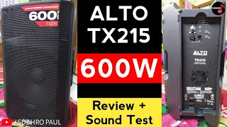 Alto TX215 Professional Active Monitor Speaker 600W | Review \u0026 SoundTest | Powered Loudspeaker Setup