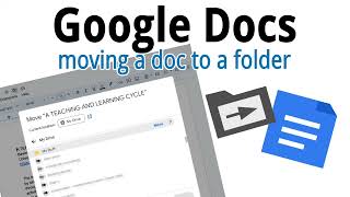Moving a Google Doc to a Folder