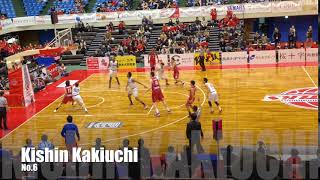 No.6Kishin Kakiuchi (Kumamoto Volters) 3-Point Shot 1