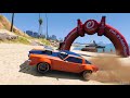 CARROS com Homem Aranha e Super Heróis! Super Carros saltando sobre BARCOS - GTA V Mods - IR GAMES