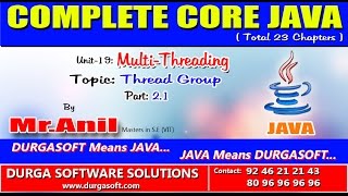 Core Java-Multi-Threading-Thread Group-Part-2.1