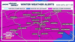 LIVE Radar | Winter Storm Warning for Charlotte ahead of snow \u0026 sleet