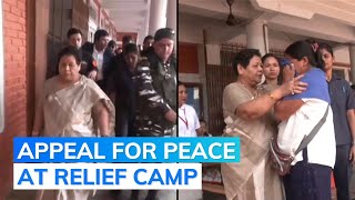 Manipur Governor Meets Victims At Relief Camp Ahead Of Opposition Visit