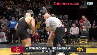 184 LBs: Iowa's Angelo Ferrari vs. Iowa State's Evan Brockman | Iowa Wrestling | 11/23/24