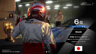 [GT7]GTWS ネイションズカップ2022シリーズ　テストシーズン3 Rd. 1