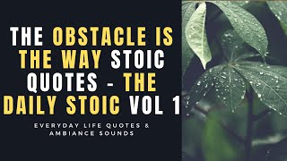 The Obstacle Is The Way Stoic Quotes | The Daily Stoic Vol 1