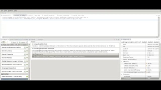 Profiling CUDA code on Visual Profiler