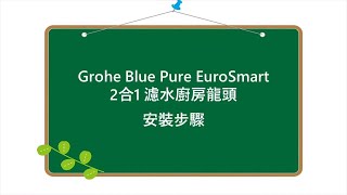 Grohe Blue Pure EuroSmart2合1濾水廚房龍頭介紹