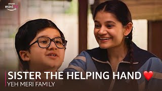 RITIKA helps her cute brother RISHI 😊🙌 | Yeh Meri Family S2 👫 | Amazon miniTV 🎬