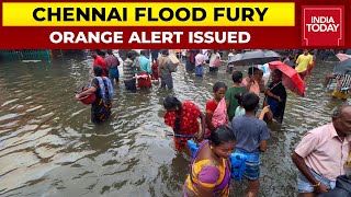 Chennai Rains: Waterlogging In Parts Of Chennai Hampers Normal Life, Orange Alert Issued