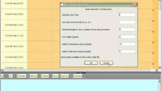 Scheduling software configuration