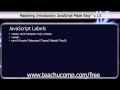 JavaScript Training Tutorial JavaScript Labels