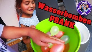 PRANK WASSERBOMBEN ATTACKE auf Hakan! | Water Balloon Prank | FAMILY FUN