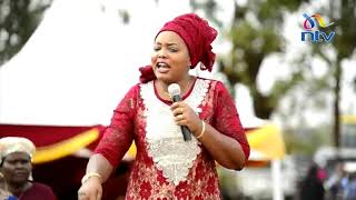 Trans Nzoia woman rep's hilarious speech at Inua Mama rally in Tharaka Nithi