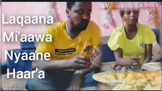 Laqaana ajaa'ibaa nuf hojaate faayisan  waliin nyaane haar'a  #hunda #habesha #food #