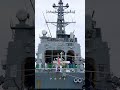 自衛艦旗揚げ方　君が代　護衛艦いなづま　dd 105 海上自衛隊　jmsdf 青森港　青い海公園　2022年7月24日