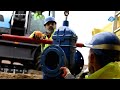 giant pipe. extremely fast pipeline construction technology. how to install pipe at rocky mountains