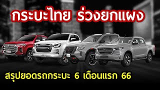 กระบะ ร่วง แทบทุกรุ่น Navara ตลาดวายแล้ว Dmax นำ แต่เสียวหลัง ยอดขายกระบะ ครึ่งปีแรก 66