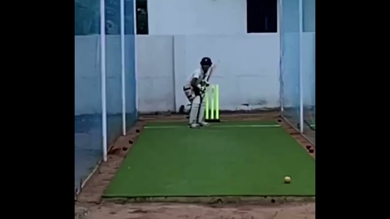 B.Chinmay - Back Foot Defence ( Viganesh - NCA Level - 2 ) - YouTube