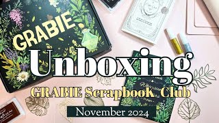 Unboxing the Grabie Scrapbook Club November Box//Wonderland Theme Let