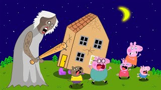 Peppa Pig vs Granny Zombie - George Please Save Peppa Family!!!🧟‍♀️ | Peppa Pig Funny Animation