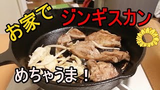 【一人暮らし】GO TO停止だしラム肉買ってジンギスカンをやろう！【連休】