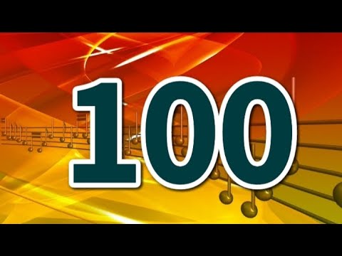 100 Seconds Countdown Number Text Slide Down Animation Remix Bbc